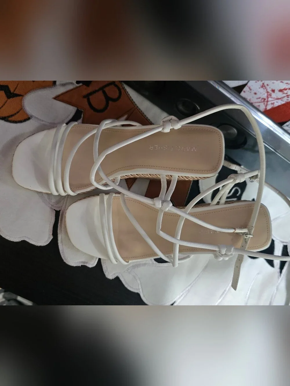 Marc Fisher Wedges Jute Wrapped Size 8 New